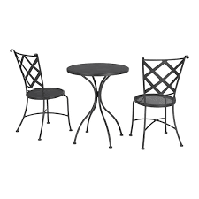 Hampton Bay 3 Piece Wrought Iron Round