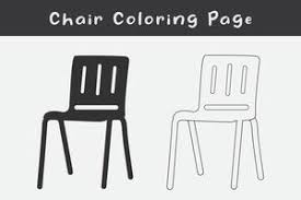 Plastic Chair Vector Art Icons And