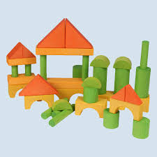 Beck Wooden Colored Building Blocks