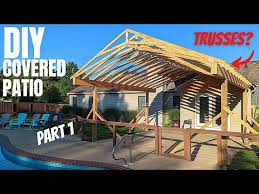 Diy Covered Patio P1 Building A Roof