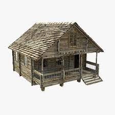 log cabin 3d models for