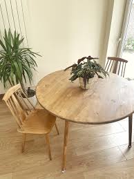 Round Dining Table Solid Wood Circular