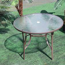 Livingandhome Garden Ripple Glass Round