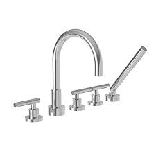 East Linear Roman Tub Faucet With