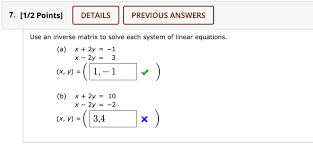 Solve Each System Of Linear Equations