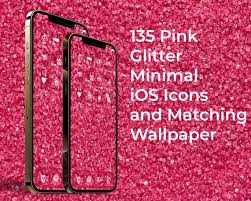 135 Pink Glitter Ios Icon Pack Luxury