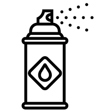 Black Icon Of A Can Of Spray Paint