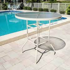 Round Bar Height Patio Table