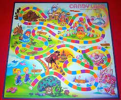 Vintage Framed Candy Land Game Board