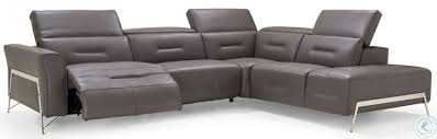 Power Reclining Leather Raf Sectional