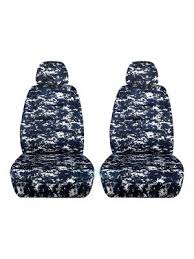 Camouflage Car Seat Covers W 2 Separate