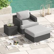 Corvus Isla Dark Gray 3 Piece Aluminum