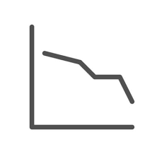 Graph Icon Outline And Linear Vector
