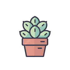 Succulent Plant Icon Design Vector A