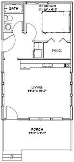 40 One Bedroom Rectangular House Plans