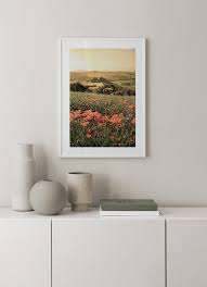 Tuscany Flowers Poster Red Poppy