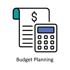 Budget Planning Vector Fill Outline