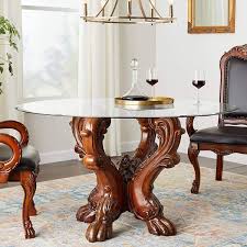 Acme Furniture Dresden Cherry Oak Glass