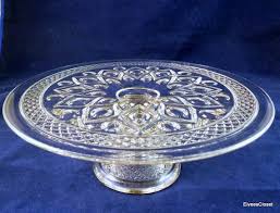 Imperial Cape Cod Glass Cake Stand With