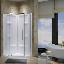 Aspen Neo Angle Shower Door With Base