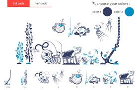 Wall Decals 8 Underwater Wall Stickers