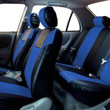 Pu Leather 47 In X 23 In X 1 In Racing Full Set Seat Covers
