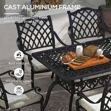 Outsunny 7 Piece Aluminium Patio Dining