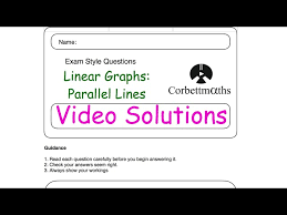 Parallel Lines Answers Corbettmaths