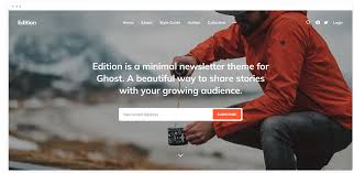 open source free ghost blog themes