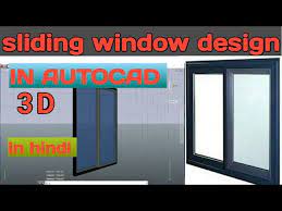 Draw Glass Sliding Door In Autocad