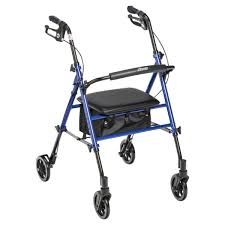 Adjustable Height Rollator Rolling