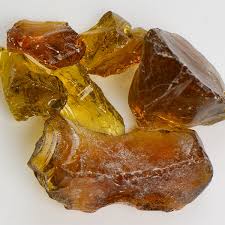 10lb Crystal Amber Colored Fire Glass