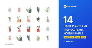 Tropical Plant Icon Pack