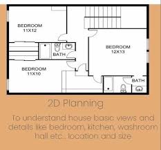 2d House Plan In Pan India 1500