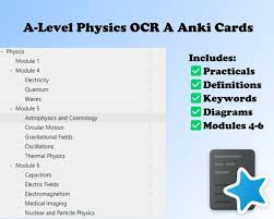 A Level Physics Anki Flashcards Ocr A A