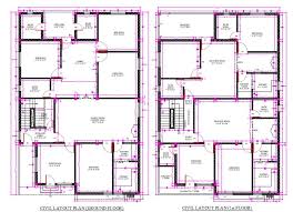 40x60 House Civil Layout Plan Ground