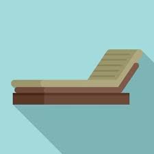 Soft Outdoor Chair Icon Flat Style