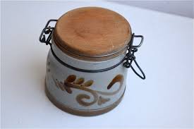 Vintage Stoneware Hermetic Lidded Jar