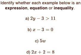 An Expression Equation Or Inequality
