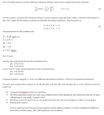 Convection Diffusion Equation Chegg