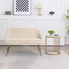 Beige Loveseat Sofa