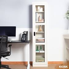 Bookcase High Cabinet With Glass