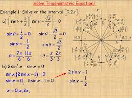 Solve Trigonometric Equations Part 1