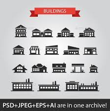 Design Buildings Pictogram Web
