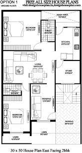 30x50 House Plans East Facing 2bhk