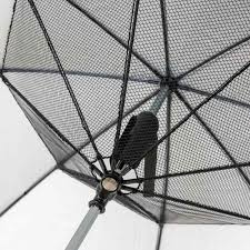 Fan Umbrella Black Uv Parasol With