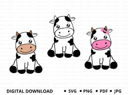 Cow Face Svg Toddler Cow Svg Cow Svg