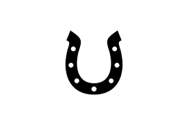 Silhouette Horseshoe Icon Vector Design