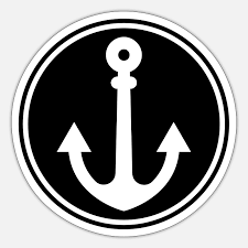 Anchor Shape Sticker Spreadshirt