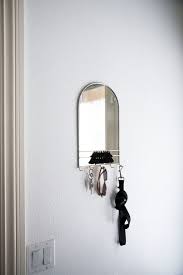 Arched Mirror Wall Organizer With Hooks